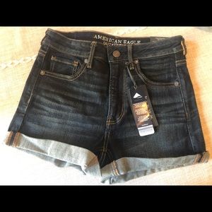 American Eagle High Rise Denim Shorts